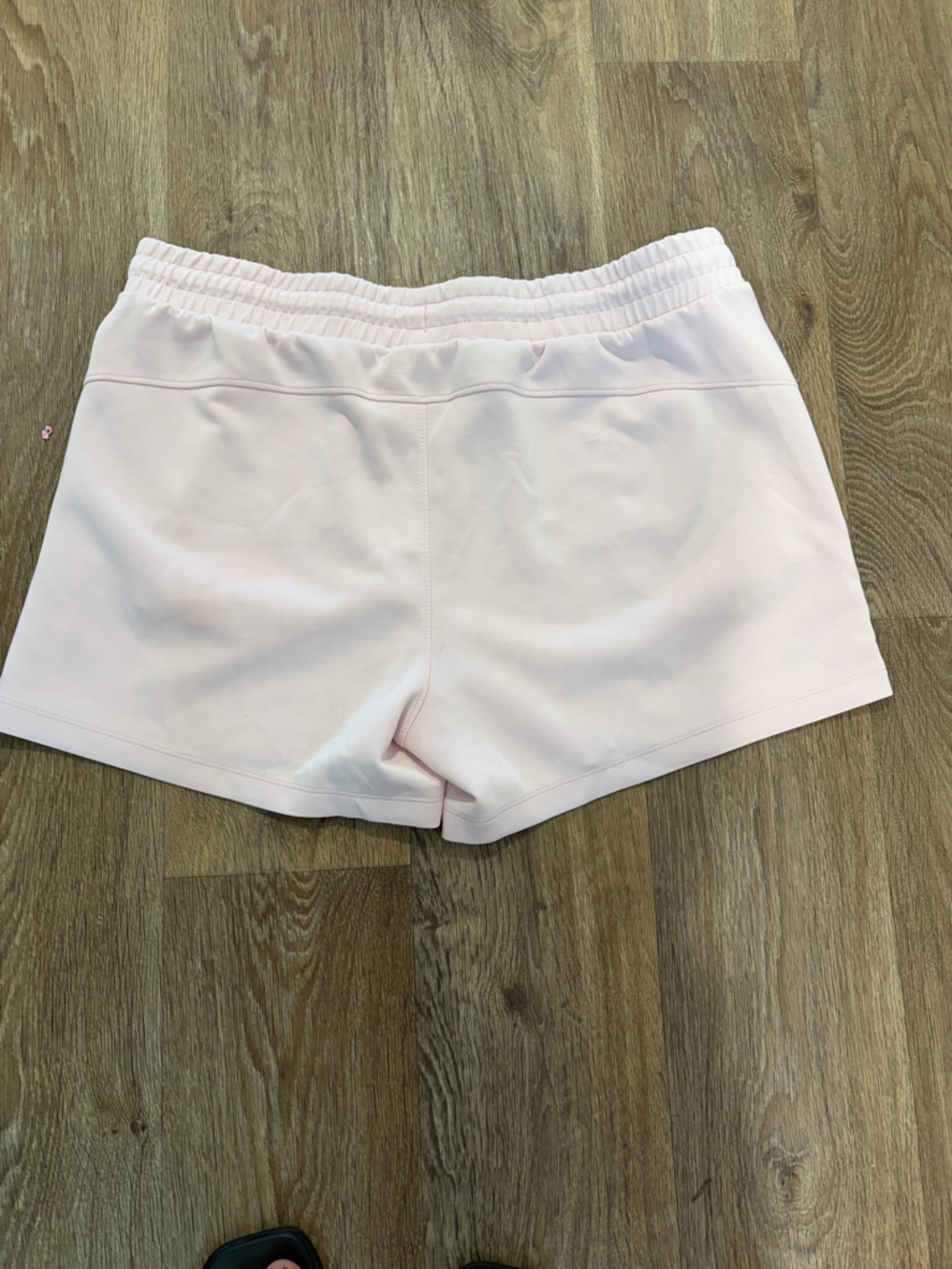 Women's Light Pink Athletic Elastic-Waist Shorts